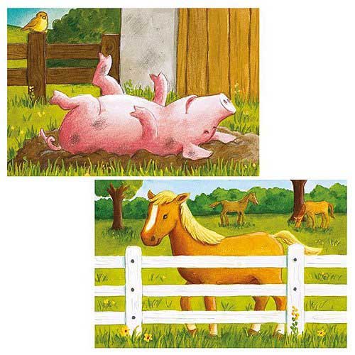 Ravensburger Kockice puzzle 6 delova -  Konj 07463 - detalj