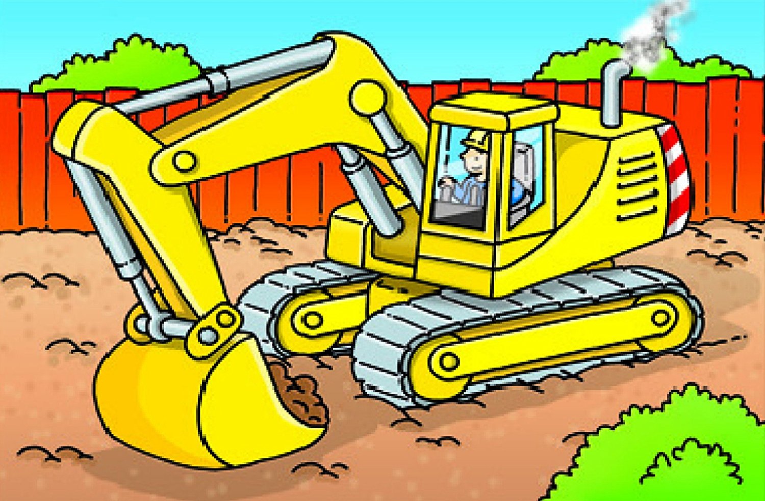 Ravensburger Kocke puzzle 6 delova - bager 07470 - detalj