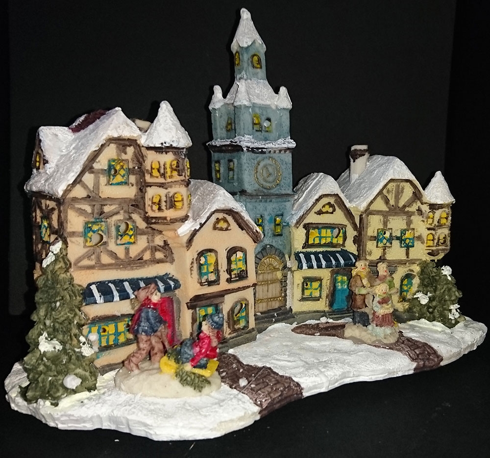 LED Svetleći Trg Sa Crkvom - Novogodišnja Dekoracija - detalj