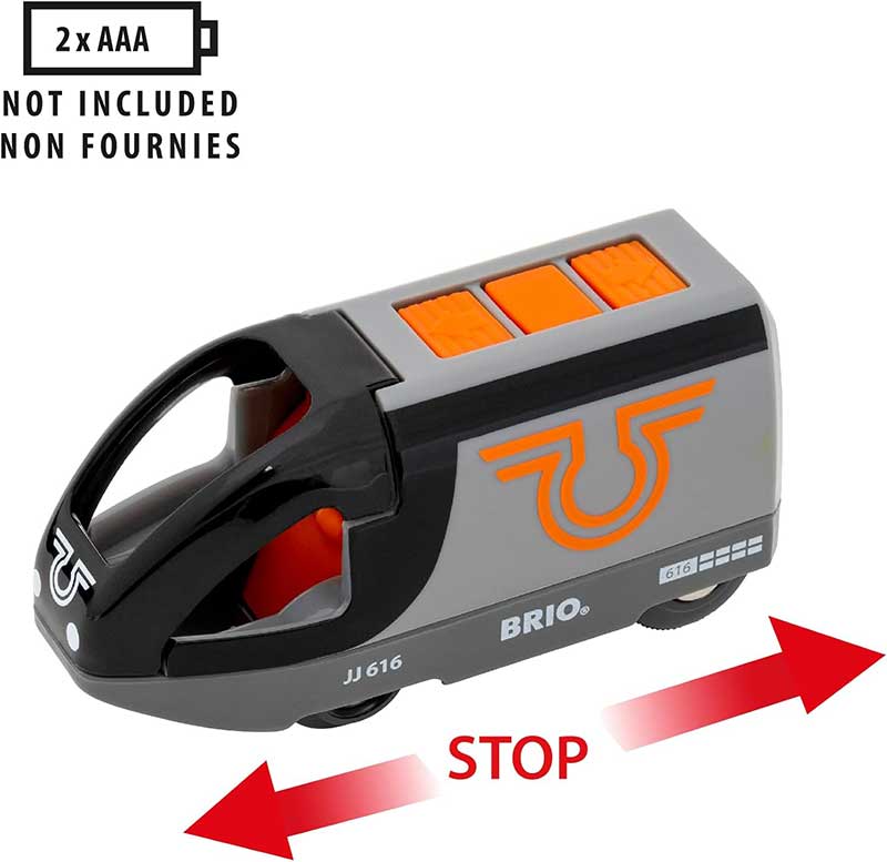 Igračka Lokomotiva na baterije narandžasta BRIO 36047 - detalj