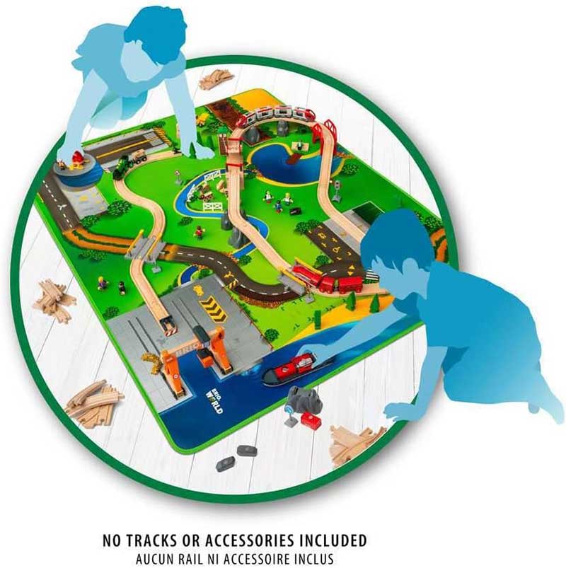 Tepih pristirka za igru 155x120cm BRIO 33994 - detalj