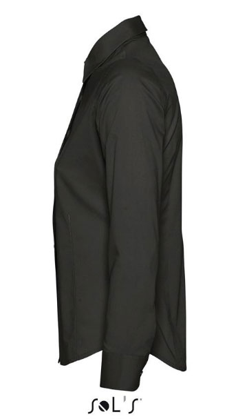 Ženska košulja sa dugim rukavima Sols Eden Black veličina S 17015 - detalj