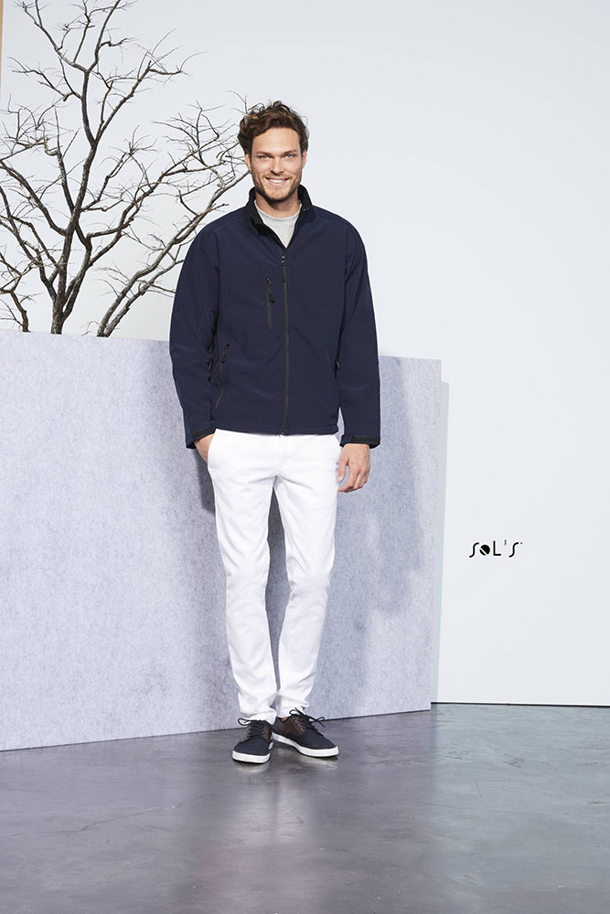 Sols Softshell muška jakna Relax White L 46600 - detalj