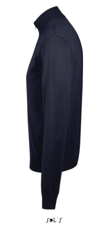 Sols Muški džemper sa rajsferšlusom Gordon Men Navy veličina 3XL 00548 - detalj