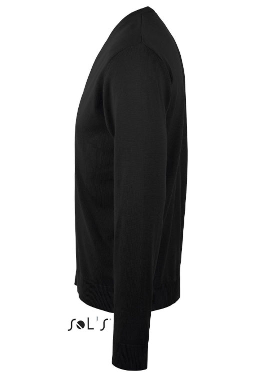 Muški džemper sa dugmićima Sols Golden Men Black veličina XL 90011 - detalj