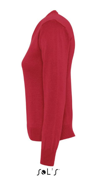 Sols Ženski pulover sa V izrezom Galaxy Women Red veličina L 90010 - detalj