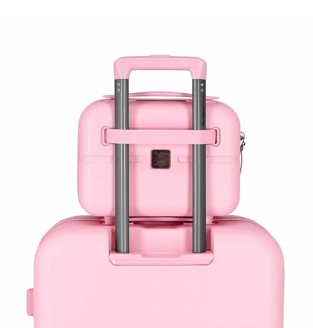 Kofer neseser za kozmetiku i šminku Pepe Jeans Highlight light pink 76839 - detalj