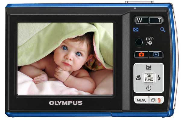 Olympus FE-45 Blue - detalj