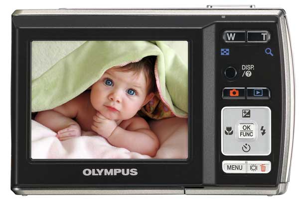 Olympus FE-45 Gold - detalj