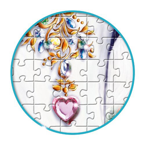 Ravensburger puzzle BRILLIANT - Gorgeous Unicorn 500 delova RA14850 - detalj