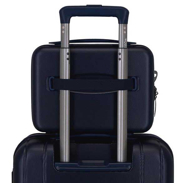Kofer neseser za kozmetiku Movom Wood navy blue 53139 - detalj