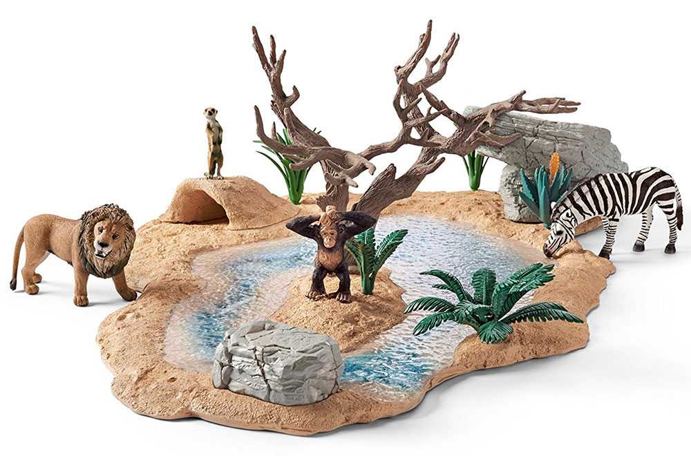 Schleich Figure Divlje životinje - Pojilište u divljini 42258 - detalj