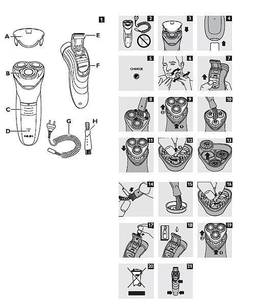 Philips Aparat Za Brijanje HQ6920/16 - detalj