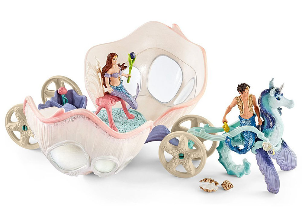 Schleich Figurice Bayala - Kraljevska kočija školjka 41460 - detalj