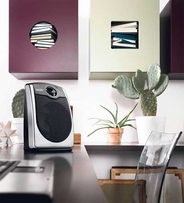 DeLonghi Grejalica sa ventilatorom Chrome Blck HVS3031 557041 - detalj