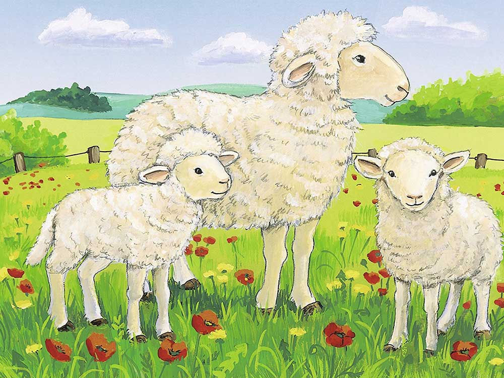 Ravensburger puzzle kocke Childrens Puzzle Cubes - Farm Animals 12 kocki  RA07471 - detalj