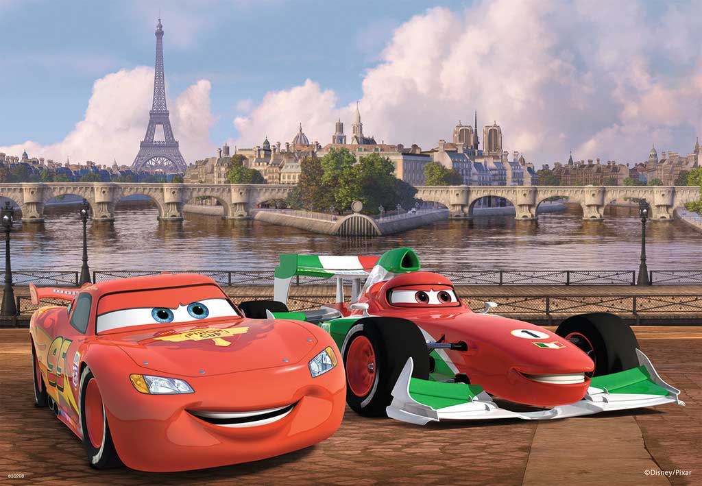 Ravensburger puzzle  Dečije puzle - 2x12 - Disney - PIXAR - Cars - Mc Queen and Friends  2x12 delova  RA07554 - detalj