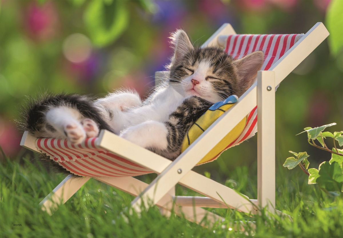 Ravensburger puzzle Dečije puzle - 2x24 - Životinje - Mace - Sleepy Kittens  2x24 dela RA07801 - detalj