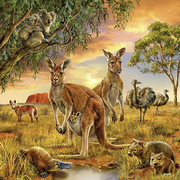 Ravensburger puzzle Dečije puzle - 3x49 - Životinje - Animals of the Earth  3x49 delova RA09330 - detalj