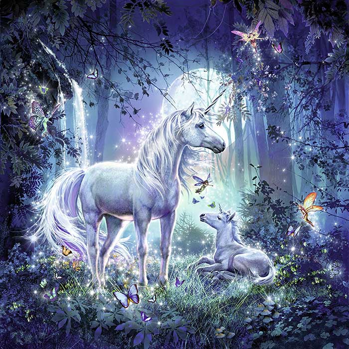 Ravensburger puzzle Dečije puzle - 3x49 - Fantazija - Beautiful Unicorns  3x49 delova RA09291 - detalj
