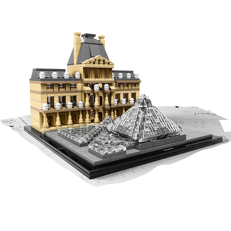 LEGO® kocke Architecture - Muzej Luvr 21024 - detalj