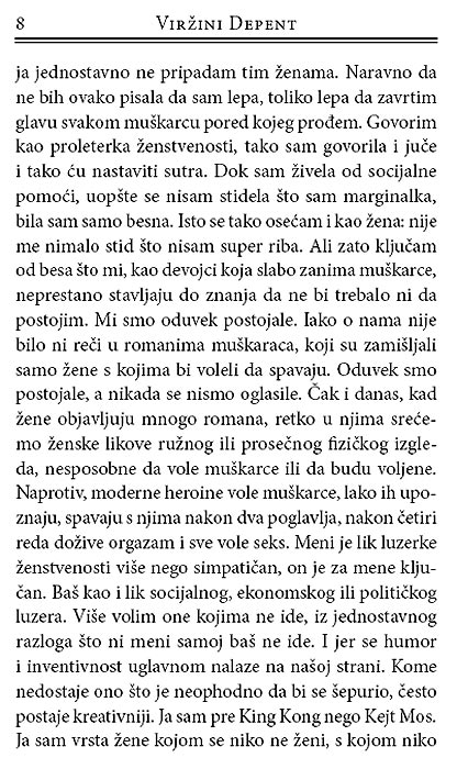 King Kong Teorija, Viržini Depent - detalj