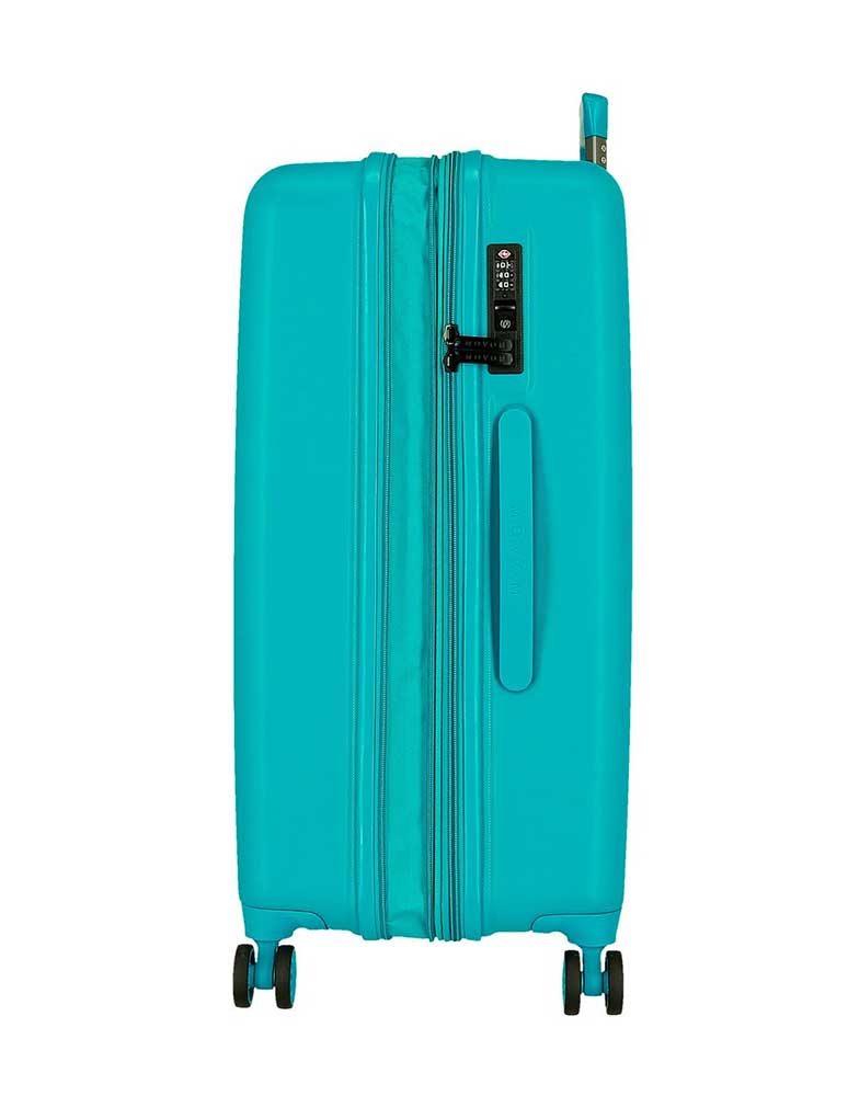 Komplet proširivih kofera 55cm-70cm Movom Wood turquoise 53189 - detalj