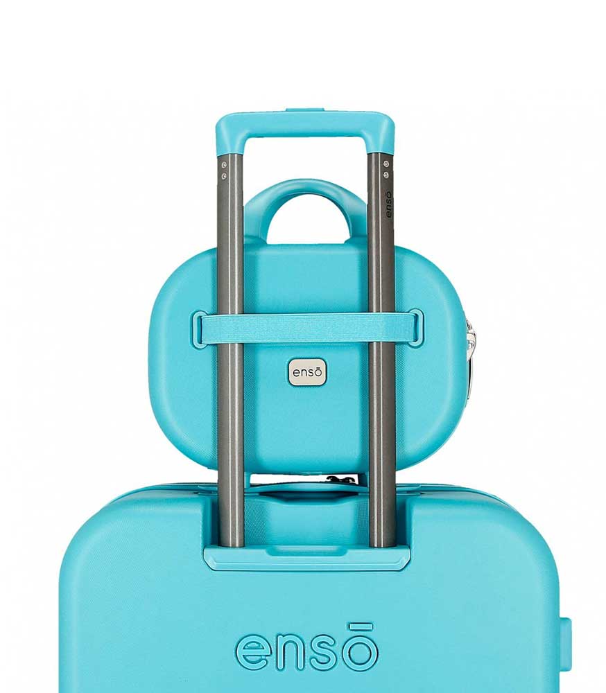 ABS neseser - kofer za šminku Enso Annie turquoise 96239 - detalj