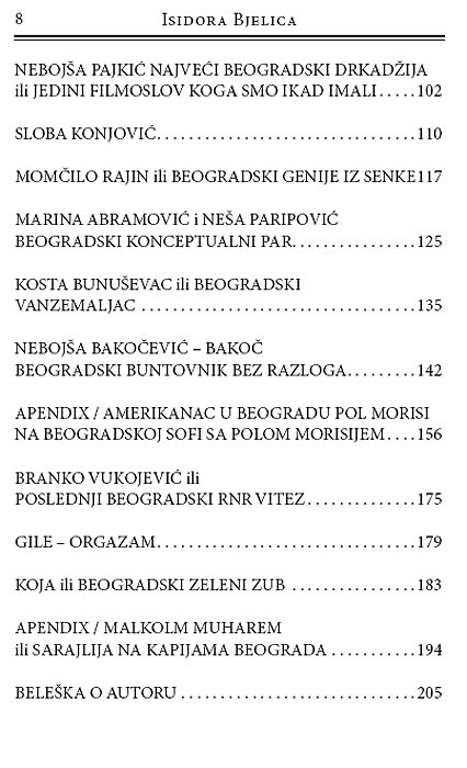 Apostoli Urbanog Beograda, Isidora Bjelica - detalj