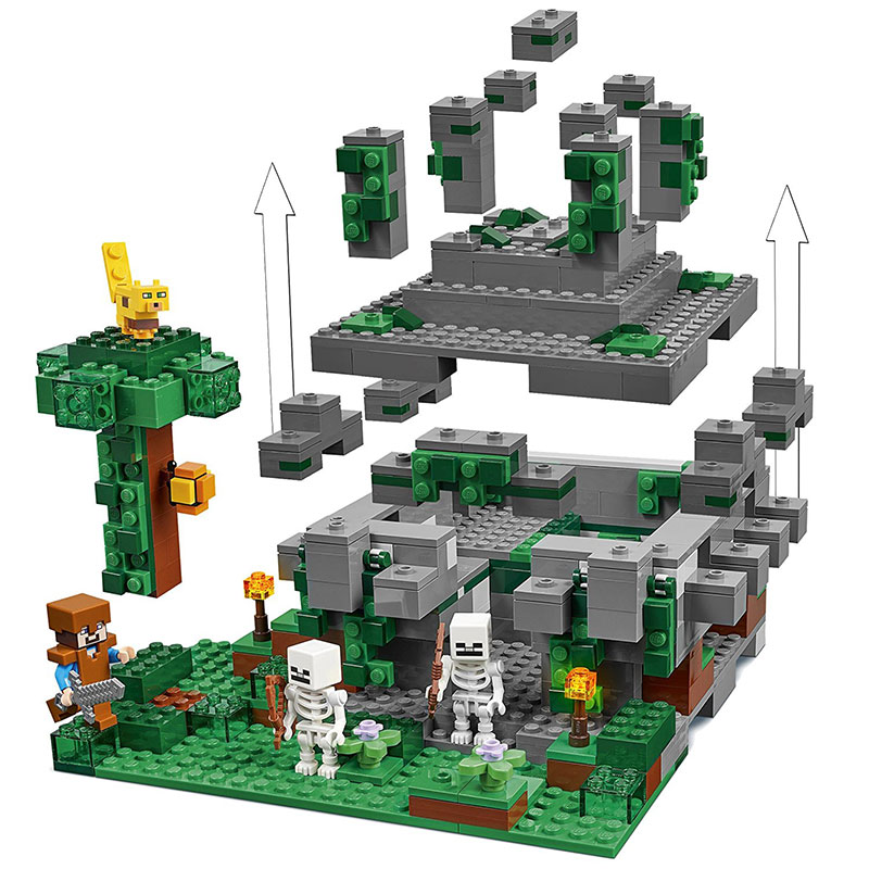 LEGO® Minecraft kocke  The Jungle Temple - Hram u džungli  598 delova  21132 - detalj