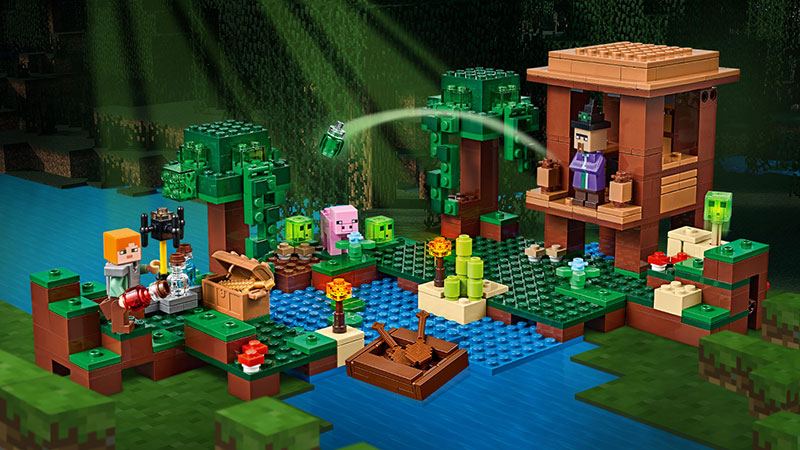 LEGO® Minecraft kocke  The Witch Hut - Vešticina kuća  502 dela  21133 - detalj