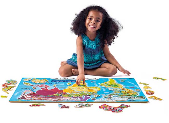 Woodyland Magnetna tabla Mapa sveta 91190 - detalj