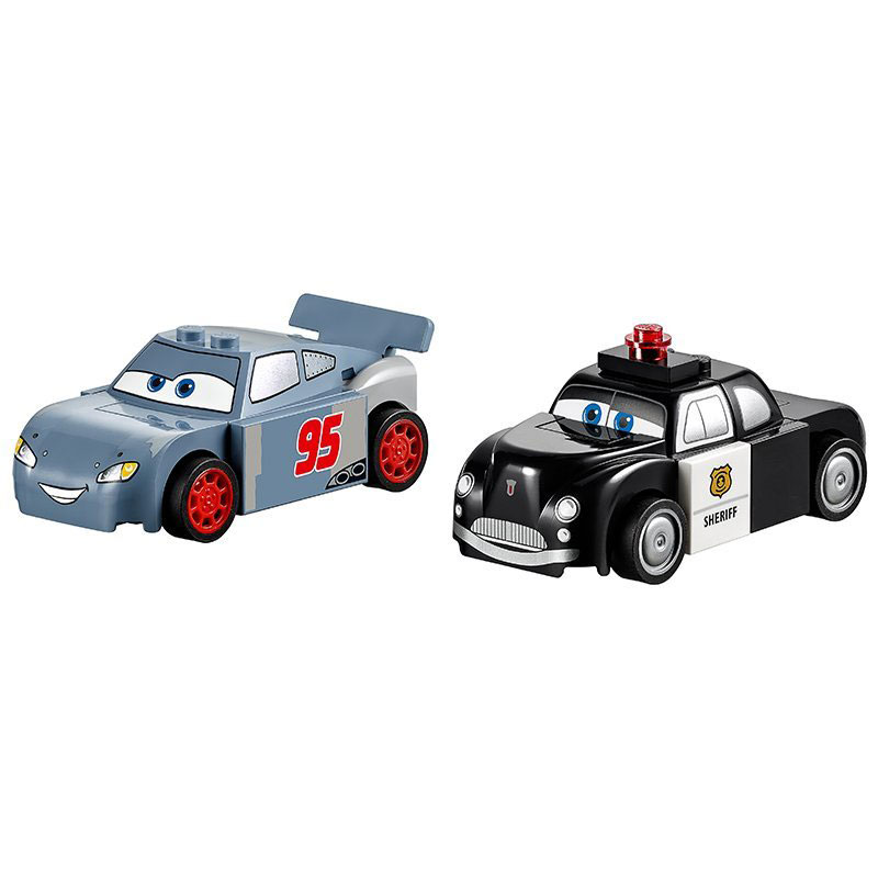 LEGO Juniors kocke Disney PIXAR Cars 3 - Willys Butte Speed Training - Vili Butov trening brzine 95 delova 10742 - detalj