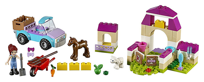LEGO® Juniors kocke LEGO® FRIENDS - Mias Farm Suitcase – Koferče: Miina farma 100 delova 10746 - detalj