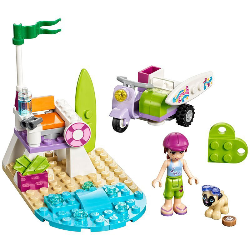 LEGO® FRIENDS kocke Mias Beach Scooter – Miin skuter za plažu 79 delova 41306 - detalj