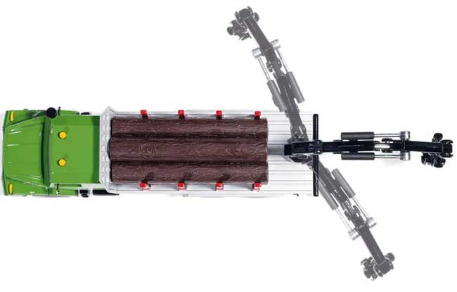 Siku Kamion Mercedes-Benz Zetros za prevoz drva 2714 - detalj