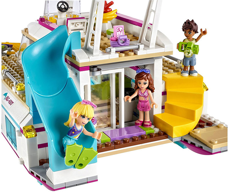 LEGO® FRIENDS kocke Sunshine Catamaran – Sunčani katamaran 603 dela 41317 - detalj