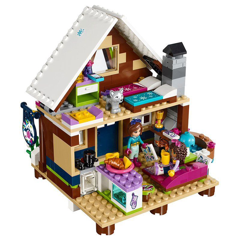 LEGO® FRIENDS kocke Snow Resort Chalet - Skijalište: Planinska koliba  402 dela  41323 - detalj