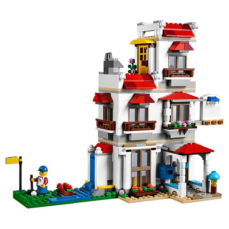 LEGO® Creator kocke 3 in 1 - Modular Family Villa – Porodična vila 728 delova 31069 - detalj