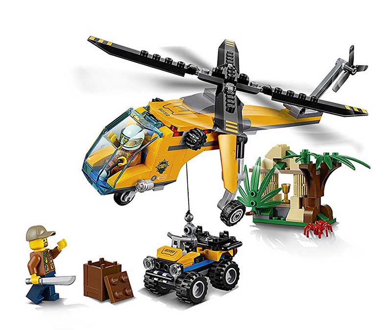 LEGO® City kocke Jungle Cargo Helicopter - Džungla: Teretni helikopter 201 deo 60158 - detalj