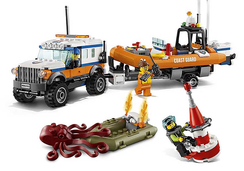LEGO® City kocke 4 x 4 Response Unit - Obalska straža: Spasilačka jedinica  347 delova 60165 - detalj