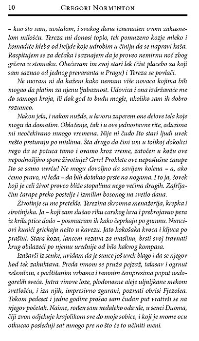 Umetnine I Čudesa, Gregori Norminton - detalj