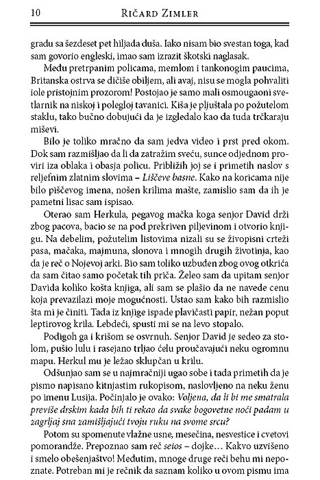 Tragom Ponoći, Ričard Zimler - detalj