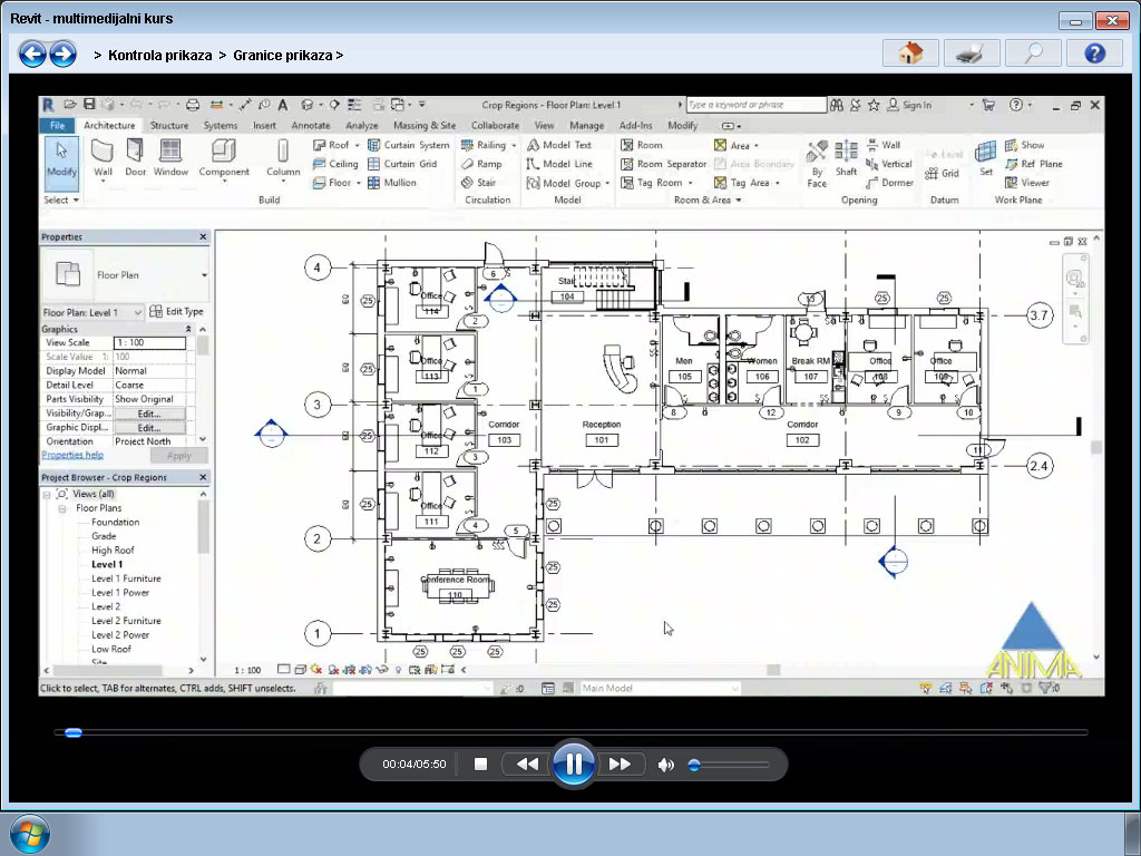 Multimedijalni kurs Revit - detalj