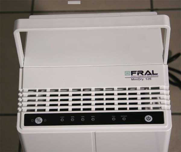 Odvlaživač vazduha Fral MiniDry 12E - detalj