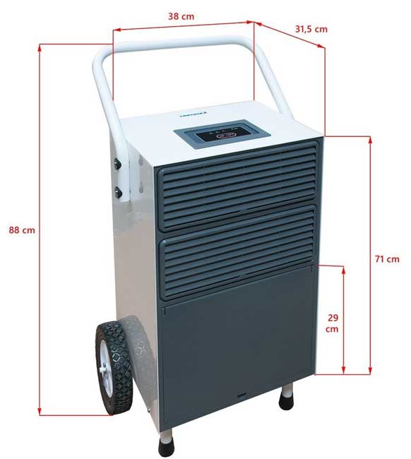 Profesionalni industrijski odvlaživač vazduha Nemaxx BT55X - detalj