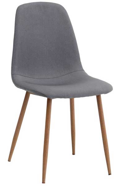 Trpezarijska garnitura Omix Sto i 4 stolice siva-hrast - detalj