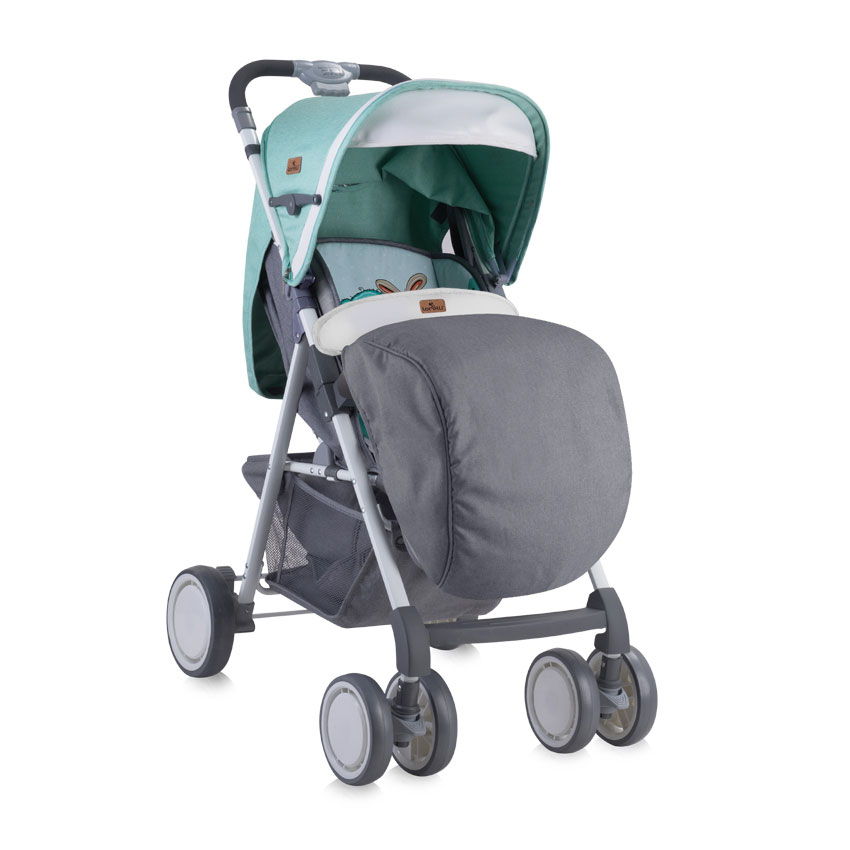 Lorelli Bertoni Kolica AERO sa navlakom za noge Grey and Green Friends - detalj