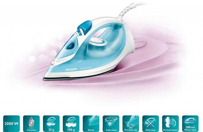 Philips pegla na paru GC1028/20 - detalj