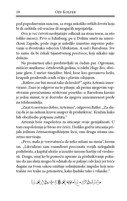 Artemis Faul : Izgubljena Kolonija, Oin Kolfer - detalj